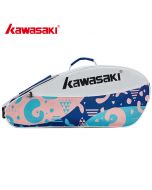 Kawasaki川崎羽毛球包羽包 KBB-8335 3支装 白色/蓝色