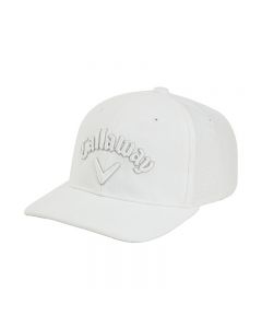Callaway卡拉威高尔夫球帽男22新FLAT ONEFIT运动休闲帽子固定式-White