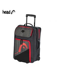 HEAD/海德 新款 坚固耐用 单板滑雪/旅行/度假拉杆箱 LEARJET-黑/红