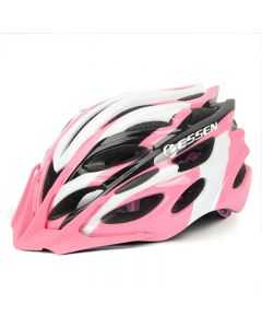 essen成人骑行头盔夏季山地车自行车半盔公路单车装备安全帽男女-Pink