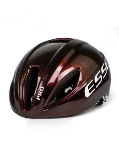 ESSEN山地自行车头盔气动公路车单车装备骑行安全帽一体成型男女3-灰红色