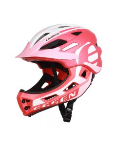 essen 儿童平衡车头盔安全帽滑步自行车护具骑行装备膝男女宝全盔-紫红色