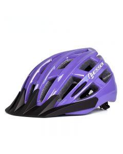 essen夏季头盔男女超轻公路山地车自行车单车帽子骑行装备安全帽-Purple