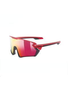 uvex sportstyle 231 REVO彩铱镀膜运动眼镜 德国优维斯男女骑行跑步运动太阳镜-Red