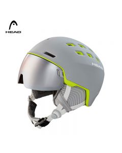 HEAD海德 新款女款舒适保暖透气滑雪头盔雪镜一体盔安全防护-S-Grey
