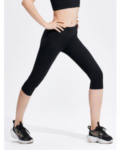 Rohnisch健身裤女夏七分薄款运动瑜伽裤透高腰提臀压缩塑形瑜伽服