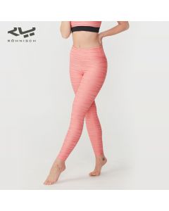 ROHNISCH卢奈诗 Wave立体感紧身提臀运动瑜伽裤 波浪结构元素-Pink-XS