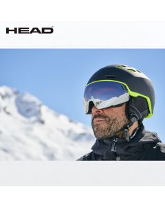 HEAD海德 21新款男款舒适保暖透气滑雪头盔雪镜一体盔安全防护