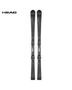 HEAD海德 秋冬新款 男滑雪双板 发烧友黑科技板全能竞技板芯片王-灰黑色-156