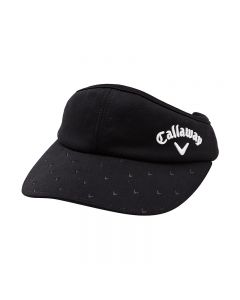 Callaway卡拉威高尔夫球帽女22夏季COLLECTION遮阳帽子白色无顶帽-Black