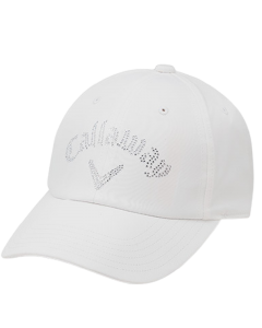 Callaway卡拉威高尔夫球帽女22全新 CRYSTAL女士遮阳帽子可调节式-White