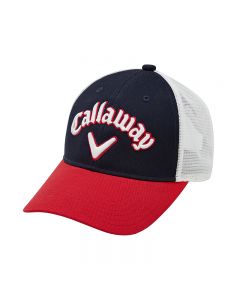 Callaway卡拉威高尔夫球帽22夏季儿童帽子青少年遮阳帽网眼帽-Navy Blue