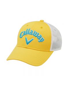 Callaway卡拉威高尔夫球帽22夏季儿童帽子青少年遮阳帽网眼帽-Yellow
