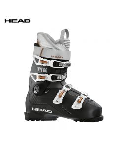 HEAD海德 秋冬新品女款双板滑雪鞋中高级石墨烯全地域雪靴EDGE 80-Black-EU 34