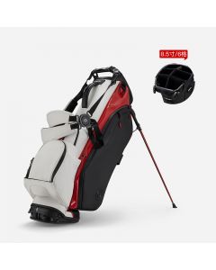 VESSEL 高尔夫球包 合成皮革支架包8.5 寸 /6 格 2.72kg  8530120-黑白红