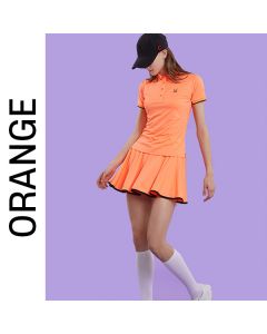 CHUCUCHU高尔夫服饰女装 短裙女士/边缘配色成套-Orange-S