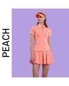 CHUCUCHU 高尔夫服饰女装 夏装短袖T恤（C LOGO）-Orange-S