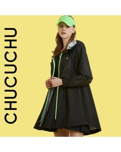 CHUCUCHU 高尔夫服饰 女士连帽外套 雨衣