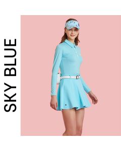 CHUCUCHU高尔夫服饰 女装 女士短裙/腰部logo单件可搭配-Blue-S