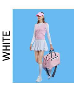CHUCUCHU高尔夫服饰 女装 女士短裙/腰部logo单件可搭配-White-S