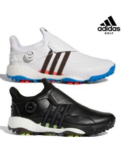Adidas阿迪达斯 男士高尔夫球鞋TOUR360 BOA 运动鞋 白黑蓝GY5336 黑色GY5338