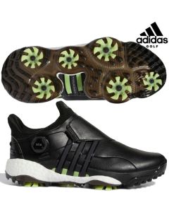 Adidas阿迪达斯 男士高尔夫球鞋TOUR360 BOA 运动鞋 白黑蓝GY5336 黑色GY5338-Black-EU 39