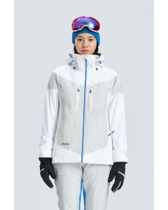 芬兰HALTI 女士保暖拼接防风防水舒适耐磨单双板滑雪服H059-2257-White-160