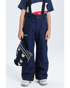芬兰HALTI 儿童防风防水保暖单双板舒适背带滑雪裤H059-2281-Navy Blue-120