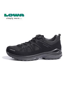 LOWA春秋户外运动男鞋INNOX EVO GTX专业低帮防水越野跑鞋L310611-Black-EU 42