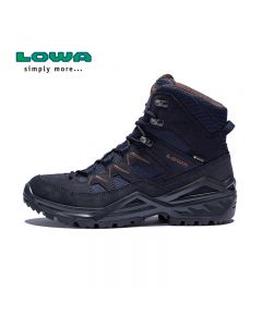 LOWA春秋户外防水登山鞋徒步鞋SIRKOS EVO GTX男式中帮鞋L310801-Navy Blue-EU 40