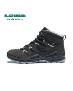LOWA户外防水鞋女登山徒步鞋SIRKOS EVO GTX中帮运动鞋L320801-Blue-EU 36.5