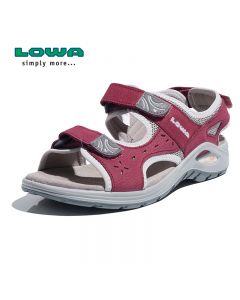 LOWA户外URBANO女式低帮沙滩鞋防滑耐磨牛皮凉鞋漂流鞋 L420371-玫红色-EU 36