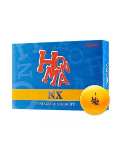 HONMA 高尔夫球三层球 NX 远距球 比赛球 彩球 一盒12粒