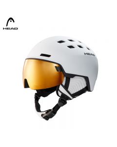 HEAD海德 女款新款滑雪头盔雪镜一体盔宝丽来镜片保暖透气RADAR-White-S