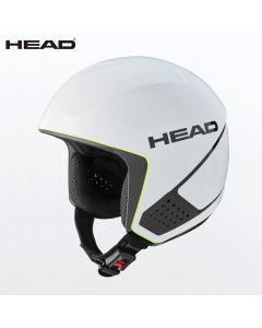HEAD海德 21新款男女竞技滑雪头盔 安全防护比赛全盔保暖头盔-White-M