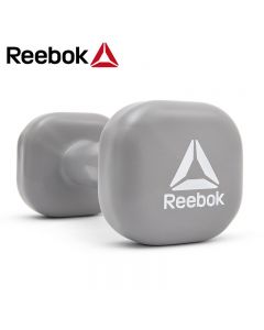 锐步(Reebok) 哑铃 健身运动训练器材 女士包胶小哑铃 RAWT-11153 灰色-3kg/只