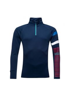 ROSSIGNOL卢西诺男款滑雪服内衣内搭速干吸湿透气滑雪衣保暖衣冬-Dark Blue-XS