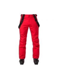 ROSSIGNOL卢西诺男士双板背带滑雪裤3m新雪丽保暖雪裤透气防水-Red-XS