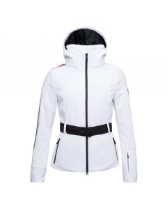 ROSSIGNOL金鸡女士primaloft滑雪服外套保暖透气防水防风修身雪服-White-S