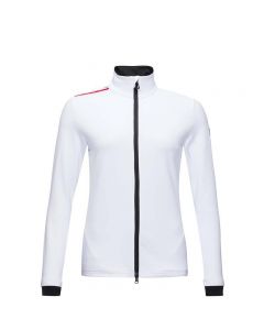 ROSSIGNOL卢西诺女士全拉链滑雪服内搭保暖弹力透气滑雪运动内衣-White-XXS