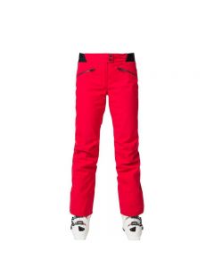 ROSSIGNOL卢西诺女式双板PRIMALOFT滑雪裤户外保暖防水雪裤金鸡-Red-XXS