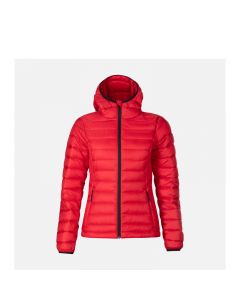 ROSSIGNOL金鸡女士轻型连帽滑雪夹克外套滑雪中间层DWR雪服-Red-XS