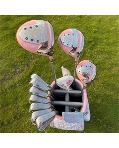 royal honma 女士高尔夫球杆套杆 本间花仙子 11支杆 含包 粉色