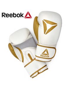 锐步(Reebok) 拳击手套 健身器材 16盎司金色RSCB-11117GD-16
