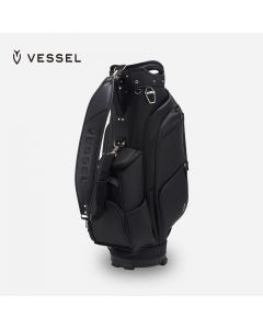 VESSEL 高尔夫球包男士 合成皮革支架包 8.5 寸 /6 格 4kg  8730120-Black