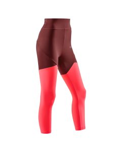 CEP Ultralight 九分健身裤女高腰跑步裤-Red-XS