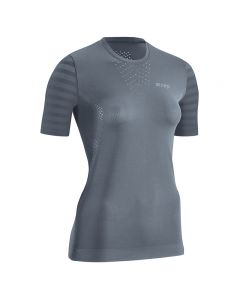 CEP 超薄短袖运动t恤速干衣女跑步健身训练瑜伽服-Grey-XS