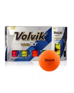 VOLVIK高尔夫球 VIVID XT四层球 比赛用球 远距离彩色球-Orange