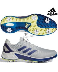 Adidas阿迪达斯 男士高尔夫球鞋 有钉运动鞋ZG21 灰蓝G57769 黑灰H67915-Blue-EU 41