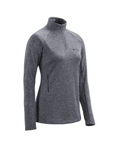 CEP运动服女秋冬保暖加厚加绒上衣户外跑步健身-Grey-XS